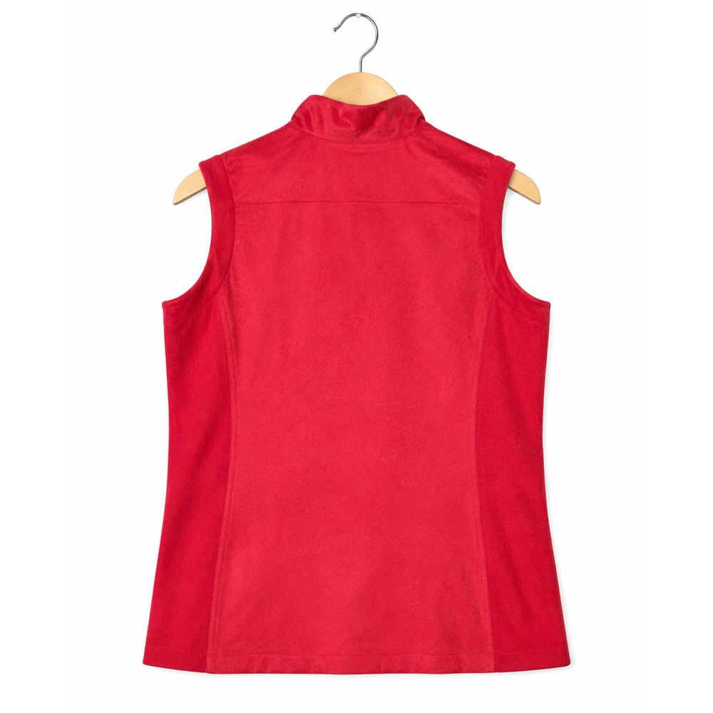 Chico’s Zenergy Vest Size XL Red Sleeveless Zip Front Jacket Pockets Layer - Picture 4 of 12